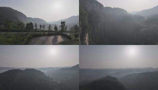 贵州毕节织金洞景区航拍高清在线视频素材下载