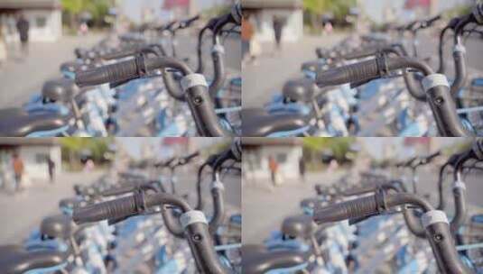 城市共享单车绿色出行【4K】高清在线视频素材下载
