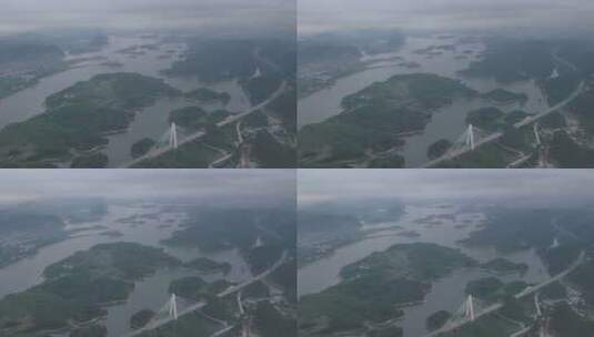 贵州·贵阳·清镇市·红枫湖风景区·红枫大桥高清在线视频素材下载