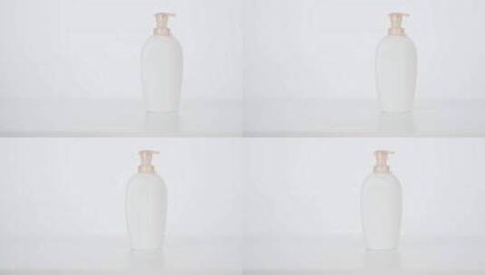 一瓶洗手液的特写镜头高清在线视频素材下载