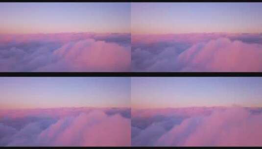 粉红色的云海高清在线视频素材下载