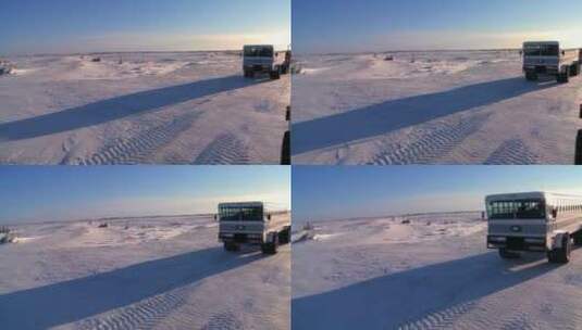 哈德逊湾冰冻的广阔区域高清在线视频素材下载