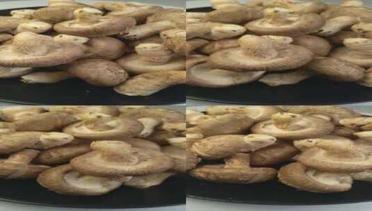 4K新鲜香菇美食餐饮高清在线视频素材下载