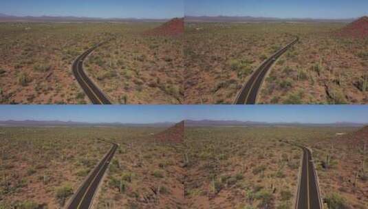 摩托车在沙漠中骑行高清在线视频素材下载