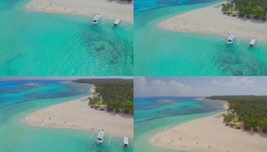 空中拍摄的热带岛屿景观高清在线视频素材下载