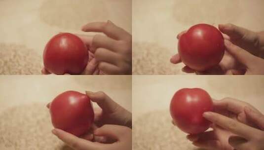 【镜头合集】尖头西红柿番茄高清在线视频素材下载