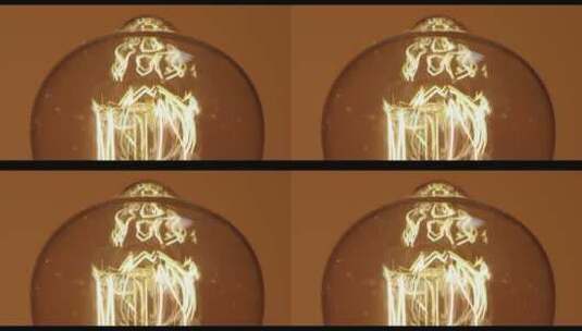 灯泡的特写镜头高清在线视频素材下载