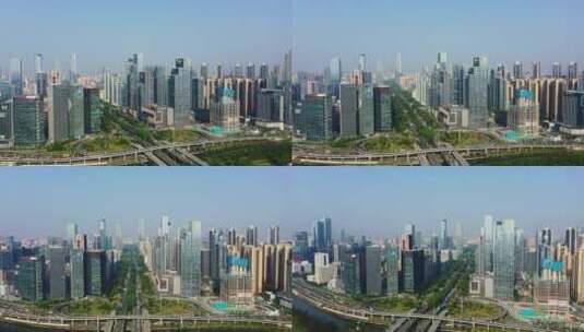 深圳南山科技园中景环绕高清在线视频素材下载