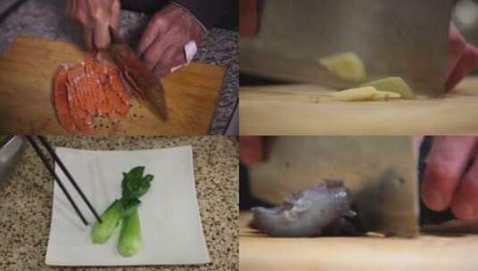 切菜 炒菜 厨房 家常小炒高清在线视频素材下载