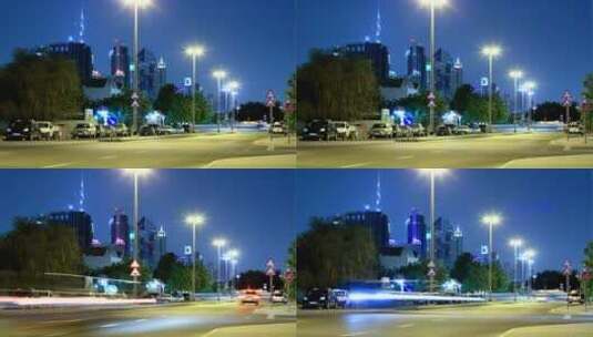 迪拜的城市街道高清在线视频素材下载