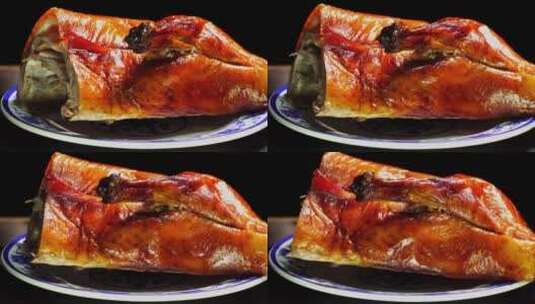 中式美食烧鸭高清在线视频素材下载