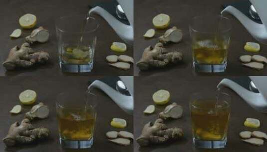 供应姜汁柠檬水高清在线视频素材下载