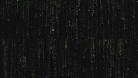 黑客帝国数字矩阵代码字符串骇客背景B (1)高清在线视频素材下载