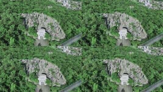 重庆白马山石林迷宫航拍高清在线视频素材下载