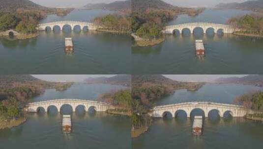 湘湖跨湖桥高清在线视频素材下载