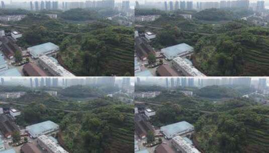 航拍武汉现代化城市建筑高清在线视频素材下载