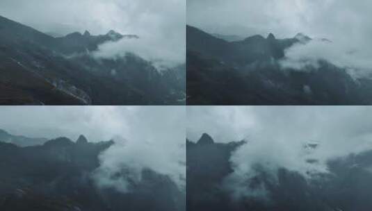 雨崩村梅里雪山景区航拍高清在线视频素材下载