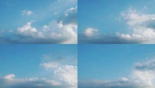 天空云延时蓝天白云小清新云朵蓝色天空白云高清在线视频素材下载