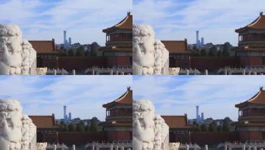 故宫日晷中国尊视频高清在线视频素材下载