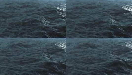 海平面波浪高清在线视频素材下载