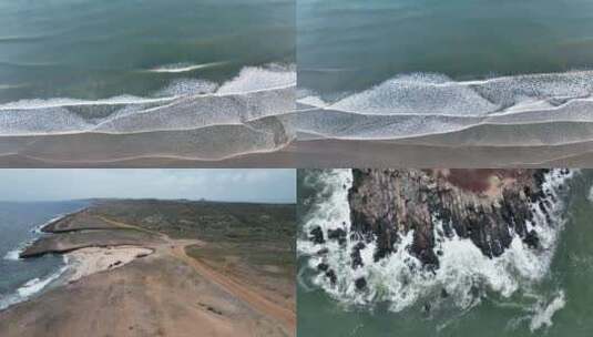 海浪海波浪海岸海洋高清在线视频素材下载