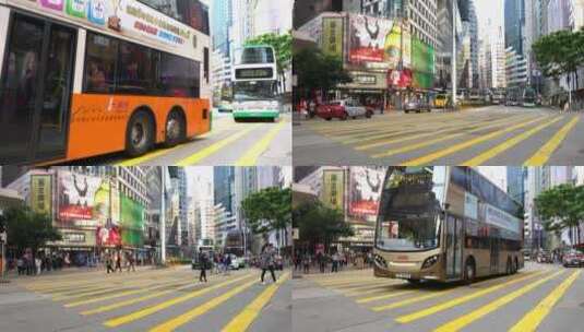 香港街头城市人文风光高清在线视频素材下载