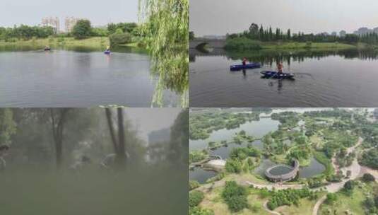城市水道治理环境卫生4K实拍素材高清在线视频素材下载