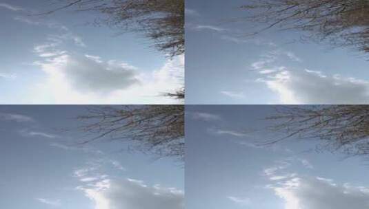 仰拍天空云朵高清在线视频素材下载