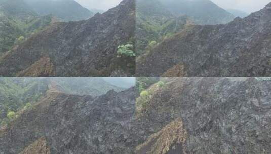 烟雨云雾缥缈的大山高清在线视频素材下载