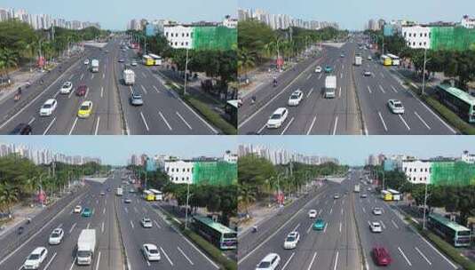 海南省海口市城市建筑高清在线视频素材下载