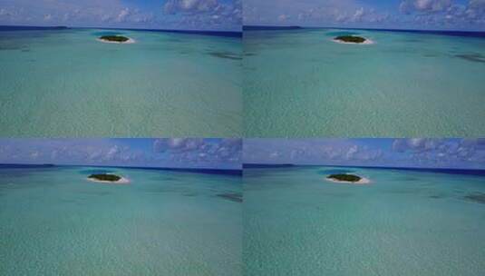 海中的小岛高清在线视频素材下载