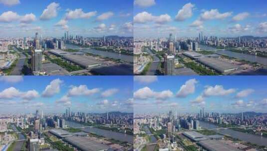 广州琶洲蓝天-3高清在线视频素材下载