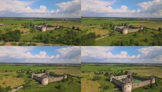 乡村堡垒的景色高清在线视频素材下载