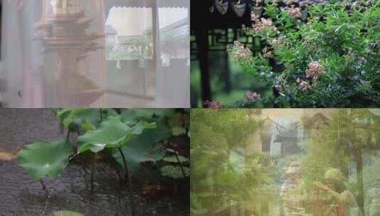 夏季苏州园林实景风景名胜视频素材高清在线视频素材下载