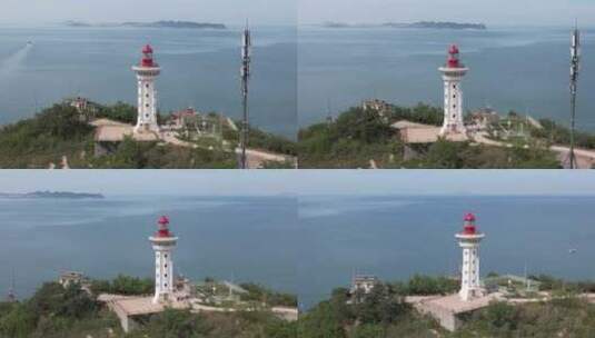 山东蓬莱大海海边沙滩风景航拍高清在线视频素材下载