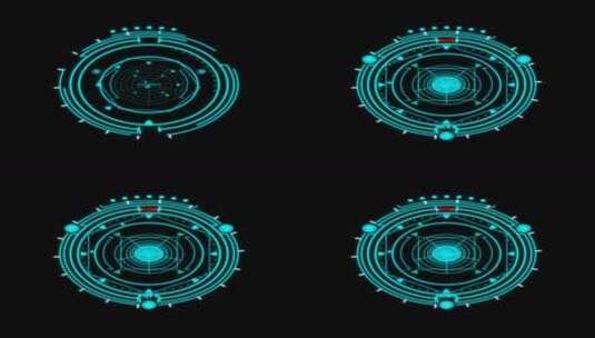 科技HUD 虚拟科技 科技元素高清在线视频素材下载