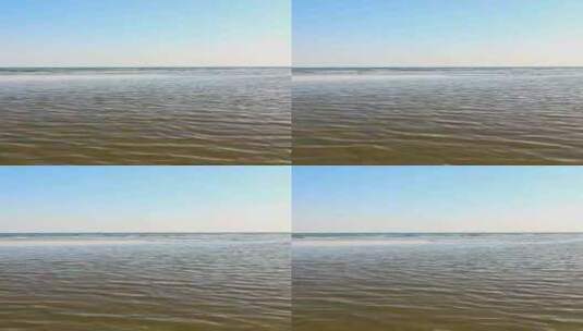 蓝色大海与沙滩高清在线视频素材下载