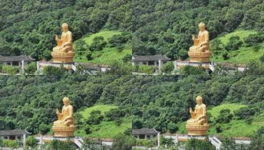 海丰莲花山鸡鸣寺高清在线视频素材下载