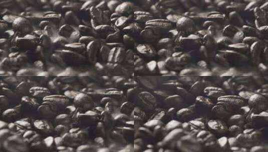 咖啡豆干冰高清在线视频素材下载