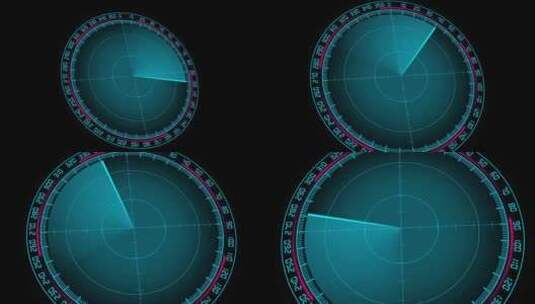 雷达扫描高清在线视频素材下载