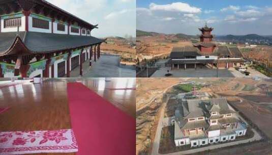 威宁县双龙镇回族清真寺高清在线视频素材下载