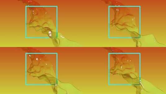 框架中的液体波高清在线视频素材下载