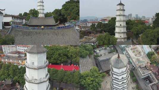 福州定光寺航拍运镜4镜组合高清在线视频素材下载