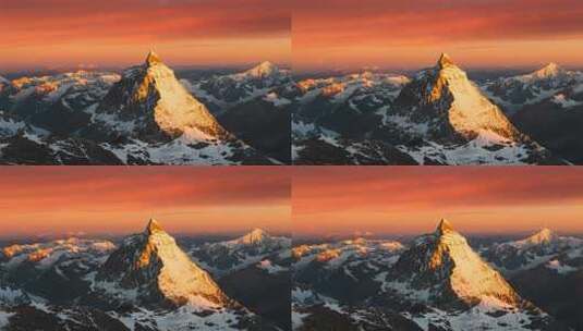 珠穆朗玛峰登山雪山风光旅游景色视频素材高清在线视频素材下载