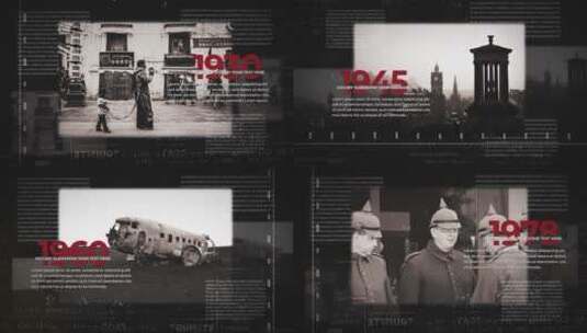 沧桑高级历史胶片质感图像展示AE模板高清AE视频素材下载