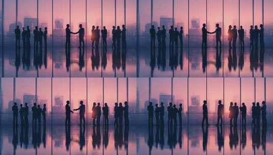 商务合作商务人士商务签约商务握手商务办公高清在线视频素材下载