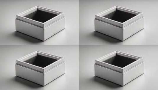 精致白色礼品包装盒展示高清在线视频素材下载