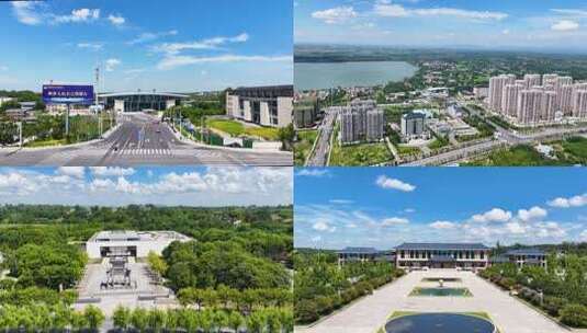 钟祥市航拍合集高清在线视频素材下载