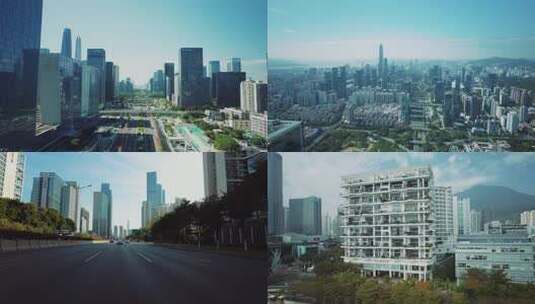 深圳城市航拍街景CBD高清在线视频素材下载