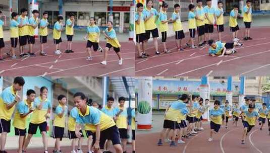 跑步摔倒重新站起来高清在线视频素材下载